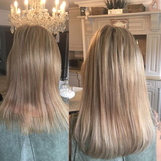 HI Hair blonde transformation